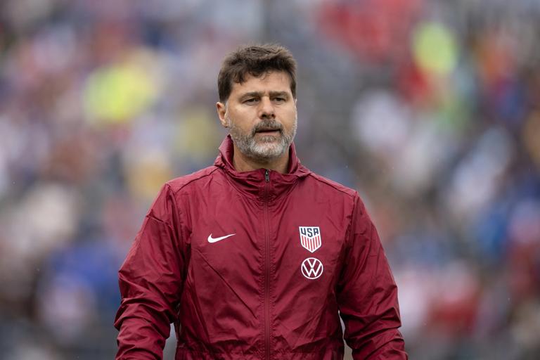 EAST HARTFORD, CT - JUNE 7: Head coach Mauricio Pochettino of United States  during an international friendly game between Turkey and USMNT at Pratt & Whitney Stadium on June 7, 2025 in East Hartford, Connecticut. (Photo by John Dorton/ISI Photos/USSF/Getty Images for USSF)